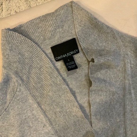Cynthia Rowley Grey Sz L Bathrobe - Picture 4 of 6